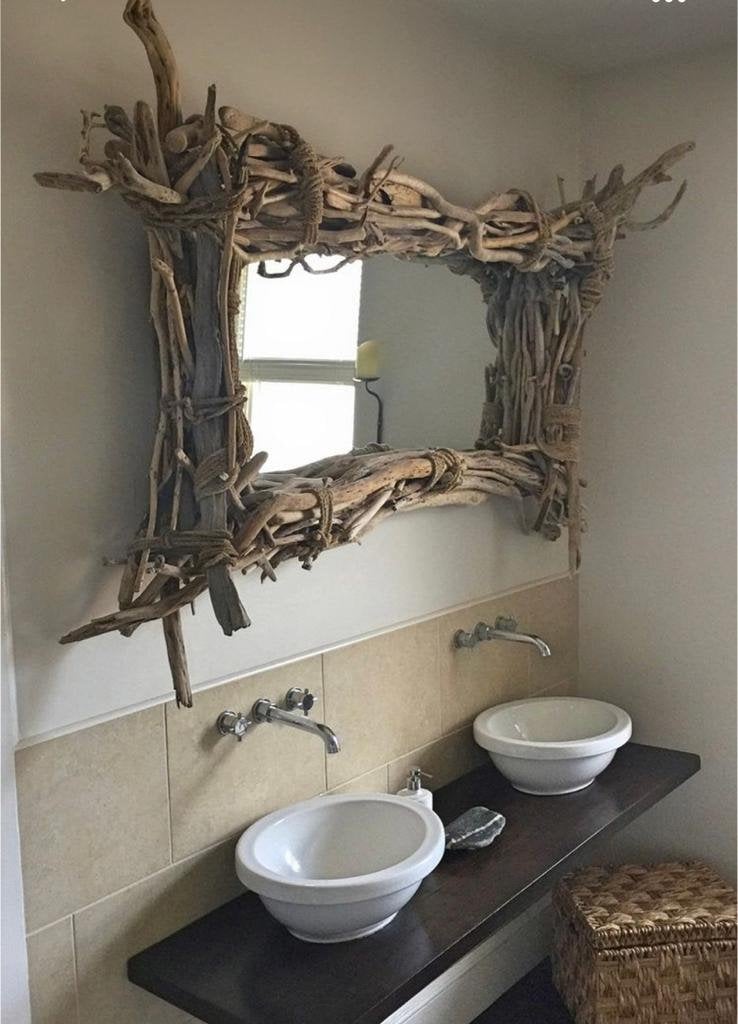 Driftwood Mirror - Floor Mirror - Rustic Wood Mirror - Design Wood ...