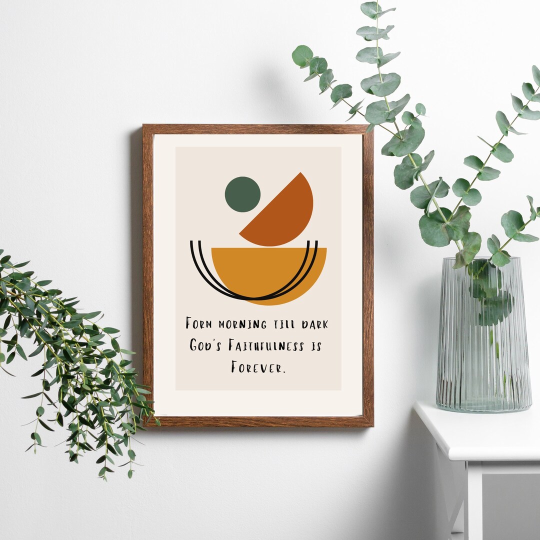 Bible Verse God's Promise Wall Art Scripture Grace Printable Church