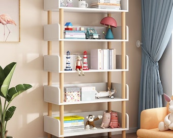 Multi-Layered Storage Shelf" "Modern Wooden Tiered Shelves" "Layered Wooden Storage Shelves with Legs"