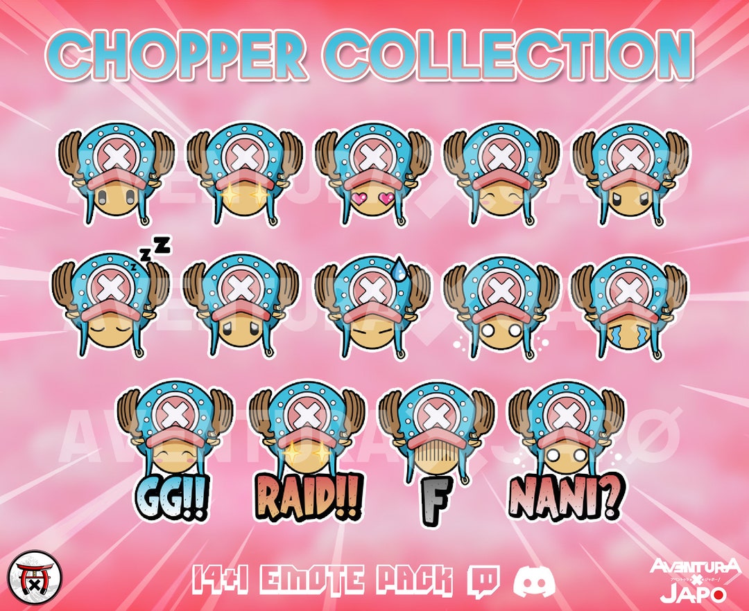 ONE PIECE CHOPPER Emote Pack Etsy México