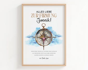 Confirmation Gift for Boy Template | Confirmation Craft Idea | Personalized PDF Gift Idea with Name | Confirmation Gift for Boy