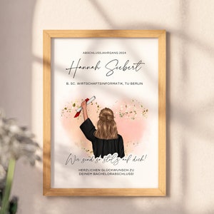 Bachelor 2024 Abschluss Geschenk | Prüfung bestanden Geschenk Bild Personalisiert | Digitaler Download