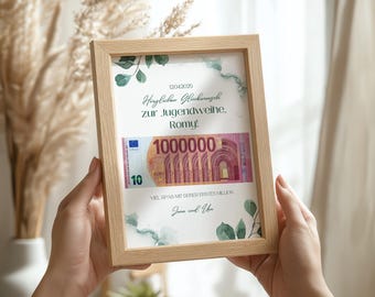 Personalized Youth Initiation Money Gift Template | Digital Download | DIY Youth Initiation Gift
