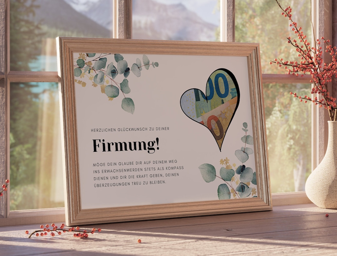 Wieviel Geld Schenkt Man Zur Firmung Last Minute Geldgeschenk zur Firmung: Druckbare Vorlage für Jungen und