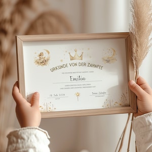 Certificado personalizado del Ratoncito Pérez para imprimir usted mismo - Un regalo mágico del Ratoncito Pérez para niños - Certificado del Ratoncito Pérez