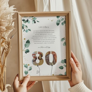 Personalisiertes Geldgeschenk zum 80. Geburtstag - Vorlage zum Selbstausdrucken, Geldgeschenkidee zum 80. Geburtstag für Oma und Opa