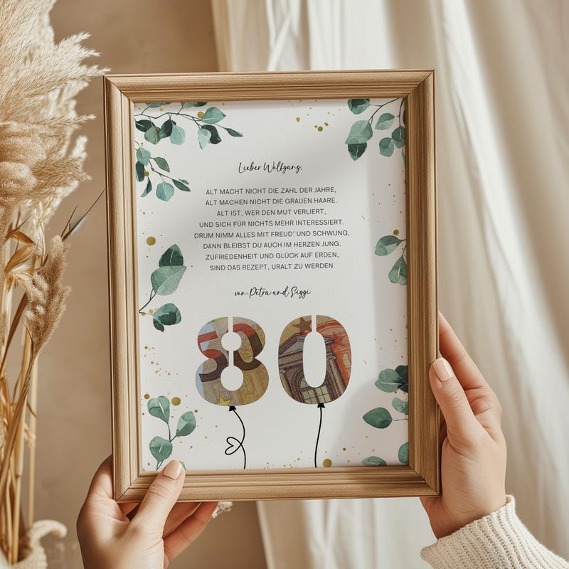 Erstaunlich 80 Geburtstag Geschenk Oma Fotos