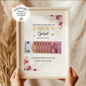 Regalo por finalizar un aprendizaje (PDF) – Plantilla imprimible de regalo en efectivo, regalo de última hora, archivo digital