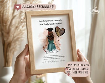 Bachelor Geldgeschenk Download, Geschenk zum Bachelor Abschluss, PDF-Versand der digitalen Datei innerhalb von 24 Stunden