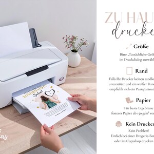 Confirmation Money Gift for Girls – Printable PDF Gift Template | Modern Design | Last-Minute Confirmation Gift image 11