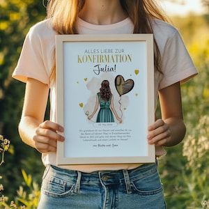 Confirmation Money Gift for Girls – Printable PDF Gift Template | Modern Design | Last-Minute Confirmation Gift image 10
