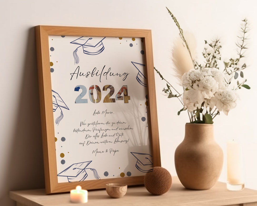 Geschenk Zum Abschluss Der Ausbildung www.etsy.com