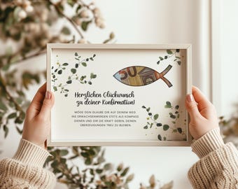Money gift for confirmation | Gift for boys & girls | Instant download | Printable | DIY | Gift idea