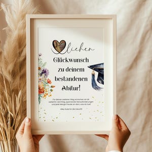 Regalo para el Abitur 2025: plantilla digital para un regalo en efectivo para el Abitur, descarga instantánea en PDF, regalo personal para graduados de secundaria.
