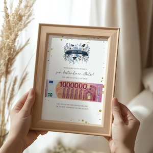 Regalo Abitur 2025: Plantilla digital para regalos en efectivo para el Abitur – ¡un regalo práctico para la gran graduación!