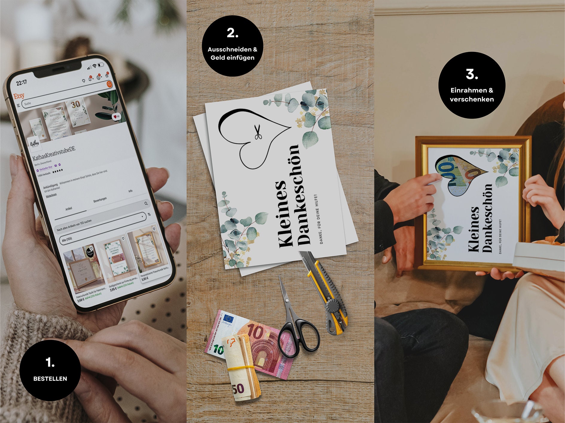 Geldgeschenk Danke Kleines Dankeschön Sofort Download Zum Ausdrucken