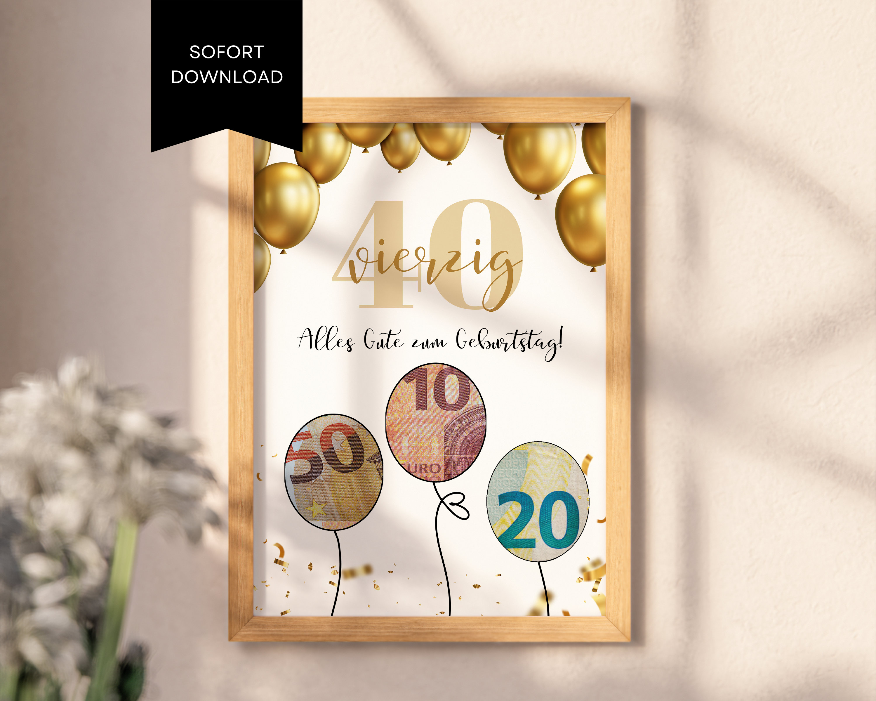40e verjaardag geldgeschenk hout, BOOSHMall cadeau voor de 40e verjaardag, houten bord gastenboek geldgeschenken, verjaardag jubileum geschenken van hout, cadeaus voor mannen, vrouwen