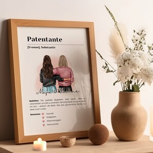 Kosmetiktasche Als Geschenk Für Patentante – Mit Spruch 'Oh Honey I'm That Godmother', 24x18 Cm, Aus Polyester