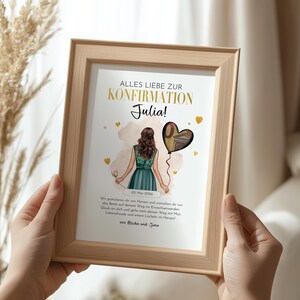 Confirmation Money Gift for Girls – Printable PDF Gift Template | Modern Design | Last-Minute Confirmation Gift image 12