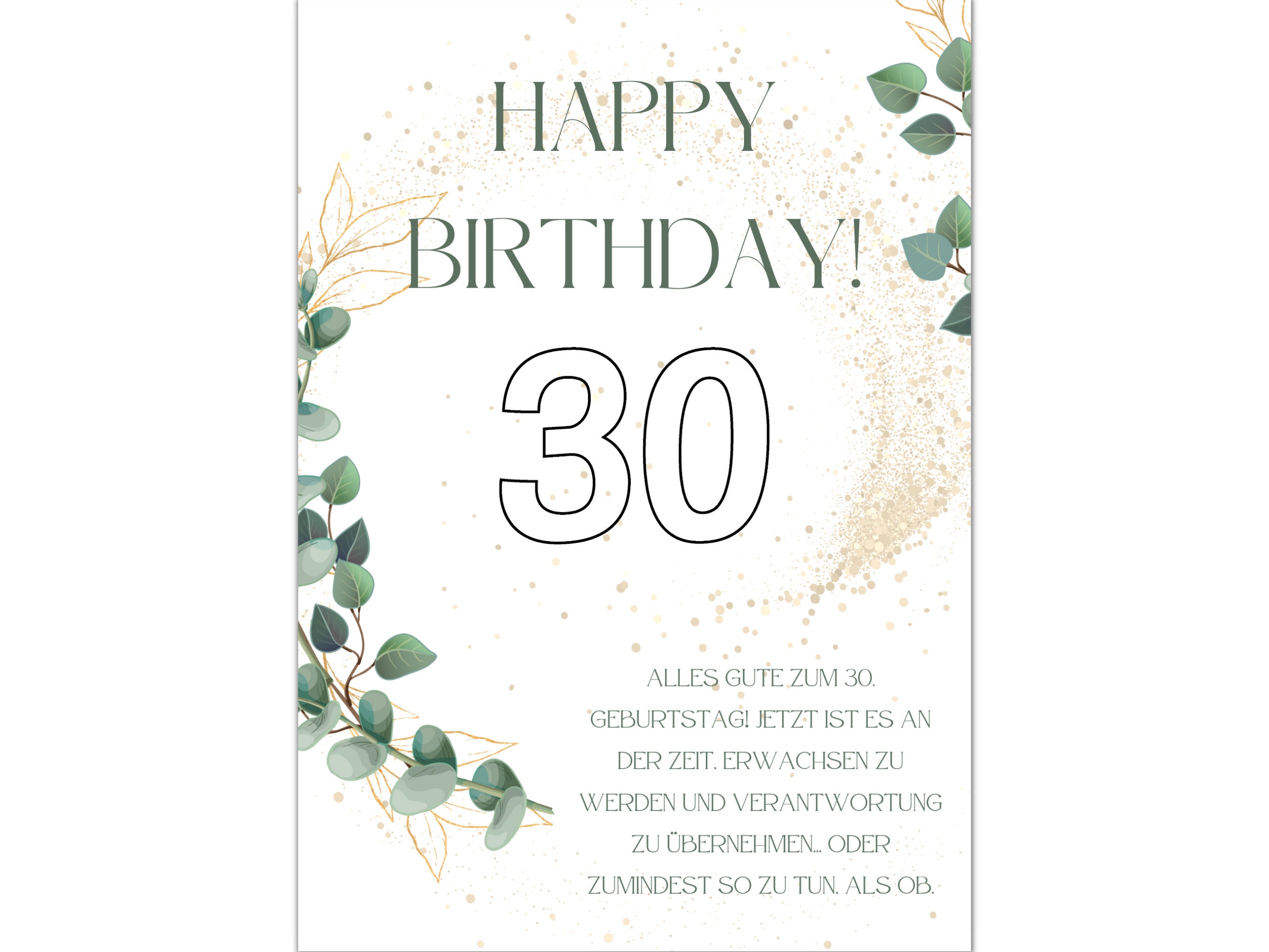 Personalisierbares Geldgeschenk zum 30. Geburtstag Zum Etsy.de