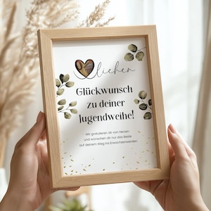 Geldgeschenk Jugendweihe – DIY Vorlage als PDF zum Selbstausdrucken – Kreative Geschenkidee