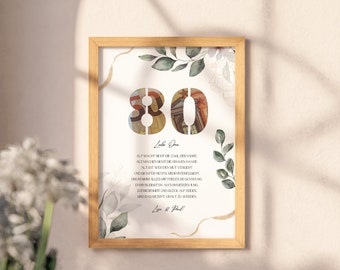 Regalo de dinero personalizado para el 80 cumpleaños: plantilla para imprimir, idea de regalo de dinero para el 80 cumpleaños para la abuela y el abuelo