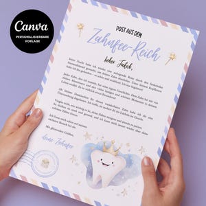Carta personalizada del Ratoncito Pérez para imprimir: un regalo mágico del Ratoncito Pérez para niños que incluye una carta y un recibo