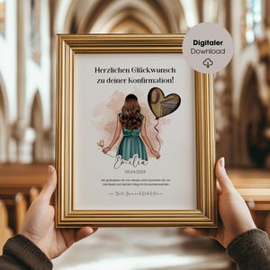 Geldgeschenk Konfirmation | Geschenk für Mädchen | Personalisiert | Zum selbst ausdrucken | DIY | Geschenkidee