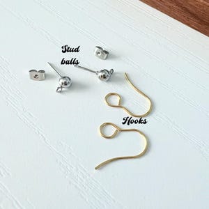 stainless steel findings for our red apple earrings