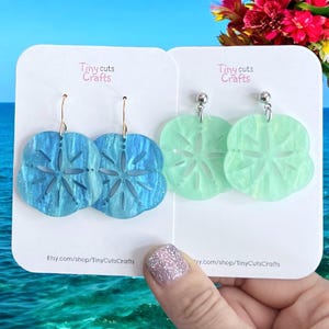 Sand Dollar Earrings | Beach Earrings | Ocean Jewelry | Summer Earrings | Coastal Earrings | Beach Gift for Her | Tropical Earrings