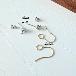 stainless steel findings for our Fireworks party earrings, glitter bar dangles in patriotic colors, summer statement earrings, 1.9 to 2.1 inches.