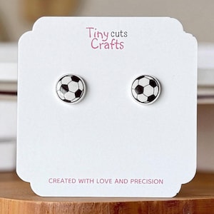 Soccer Ball Stud Earrings | Sports Earrings | Soccer Gift | Soccer Mom Jewelry | Soccer Player Earrings | Birthday Gift | Kids Soccer