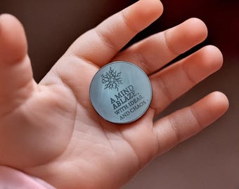 ADHD Stainless Steel Coin: Neurodivergent Gift, Focus Reminder