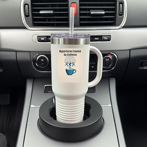 Hyperfocus Caffeine Travel Mug: Funny ADHD 40oz Insulated Tumbler