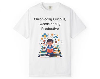 Camiseta TDAH Comfort Colors: Camiseta para personas neurodivergentes con curiosidad crónica