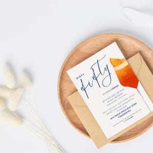 Geburtstag – Aperol Vibes – Personalisiert – Digitale PDF zum Ausdrucken – Sommerliche Geburtstagseinladung – 5x7 und 4x6 Zoll – Download
