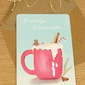 Kerstkaart "Beker"