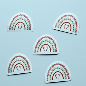 Autocollant NOËL Arc-en-ciel (5 pièces)