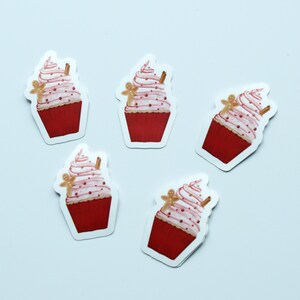 Autocollant Muffin DE NOËL (5 pièces)