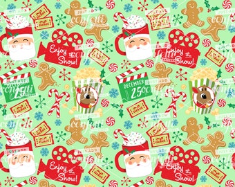 Naadloze kerstfilmbestand, naadloze kerstfilm, filmavond, kerstpatroon, Jongensoutfit, Meisjesoutfit, kerstman, Just Add Confetti