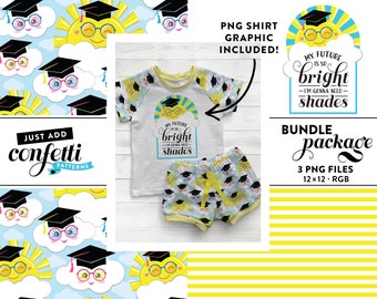 Future So Bright Graduation Seamless File BUNDLE, Graduation Seamless, Kleuterschool Graduation, Preschool Graduation, Just Add Confetti