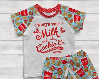 PNG-bestand kerstmelk en koekje, shirtafbeelding, kerstshirt, kerstmanmelk en koekjes, jongensoutfit, meisjesoutfit, voeg gewoon confetti toe