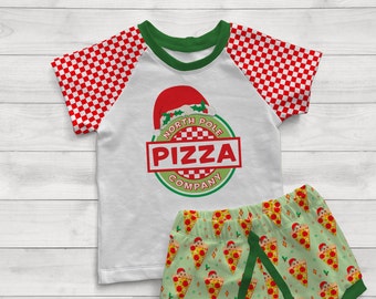 Pizza kerst PNG-bestand, afbeelding shirt, kerstshirt, pizza, afbeelding kerstshirt, jongensoutfit, meisjesoutfit, gewoon confetti toevoegen