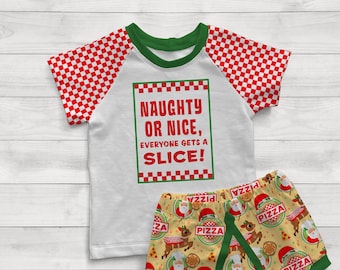 Pizza kerst PNG-bestand, afbeelding shirt, kerstshirt, pizza, afbeelding kerstshirt, jongensoutfit, meisjesoutfit, gewoon confetti toevoegen