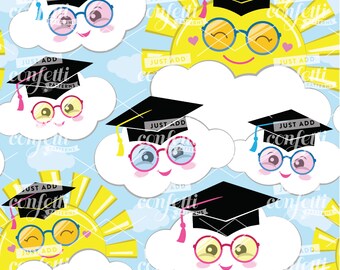 Future So Bright Graduation Seamless File, Graduation Seamless, Kindergarten Graduation, Preschool Graduation, Just Add Confetti