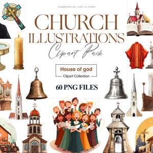 Clipart église, prêtre, prière, croix, fenêtres d'église, clipart religieux, baptême, clipart catholique