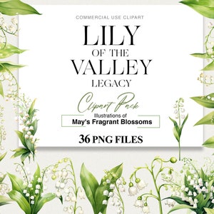 Aquarelle de muguet, clipart fleur, fleur pour le mois de naissance du 36 mai PNG, couronne de fleurs, décoration de mariage