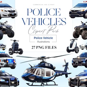 Polizeiwagen, Einsatzfahrzeug Clipart, Polizei Hubschrauber, Motorrad, Polizei Geburtstag