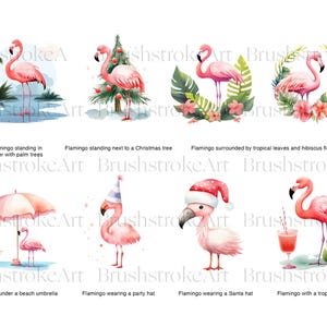 Watercolor Flamingo Clipart, Pink Flamingo PNG, Tropical Flamingo Bird ...