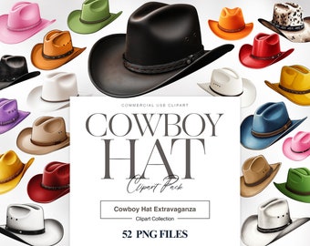 Cowboy Hat Clipart, American Cowboy Hat, Western Hat PNG, Watercolor Cowboy, Pink Cowgirl Hat, Cowboy Hat PNG